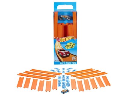 Mattel Hot Wheels sada závodní dráhy s vozidlem Mega závodní trať