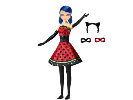 Miraculous Beruška a Černý kocour sada – panenka Beruška Marinette Hero Switch Lady Noire Bugnoire
