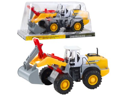 Stavební stroj – nakladač s pohyblivou lžící