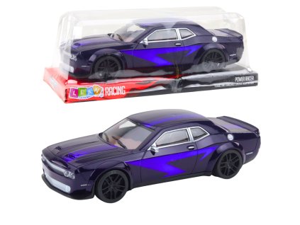 Sportovní auto se setrvačníkem – závodní, tmavě fialové