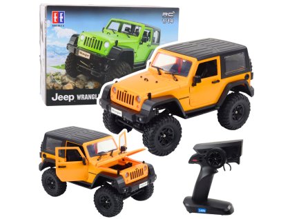 RC Jeep Wrangler Rock Crawler oranžový 1:14 – terénní auto na dálkové ovládání
