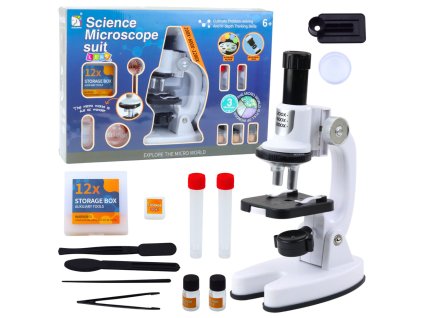 LED Vzdělávací Mikroskop Zvětšení 1200x Vědecká Sada Příslušenství