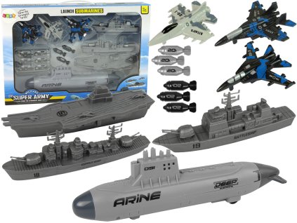 Naval Army Set Naval Base Jets Bomby