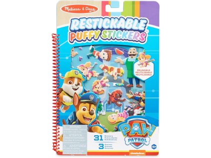 Melissa&Doug Tlapková patrola vystouplé opakovatelná samolepka Zátoka dobrodružství 33256