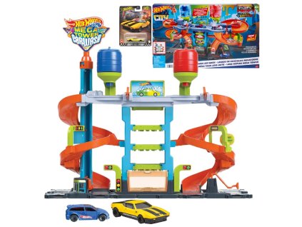 Hot Wheels City Kroucená megamyčka HDP05 + Boulevard autíčko Custom De Tomaso Pantera Gruppo 4 HRT75