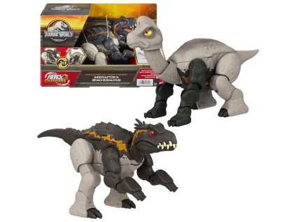 Jurassic World transformující dinosaurus 2v1 Indoraptor a Brachiosaurus HPD35