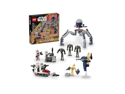 LEGO Star Wars bitevní sada s klonovým vojákem a bojovým droidem 75372