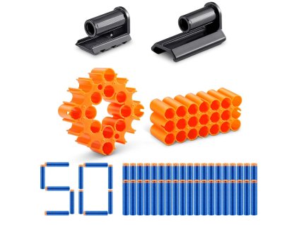 X-Shot Insanity sada tři zásobníky + adaptéry + 50 šipek 36722