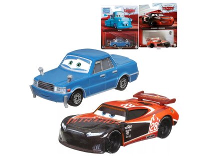 Auta Cars 3 sada aut Tim Treadless DXV41 + Ito San HKY52