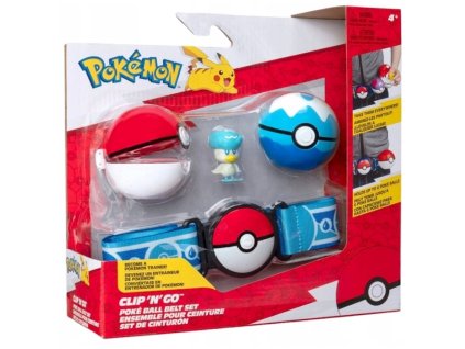 Pokemon Clip 'N' Go Quaxly modrý trenérský pás s figurkou Piplup 3645