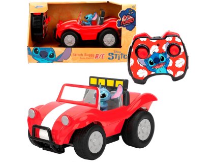 Disney RC červené Buggy s figurkou Stitche dálkově ovládané