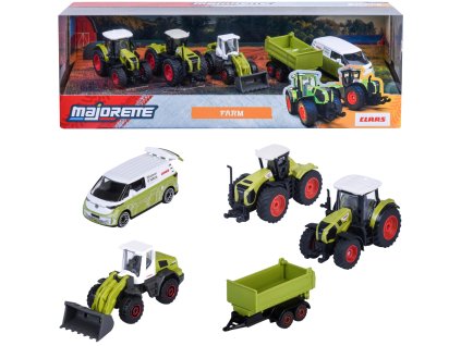 Sada Claas Farm 5 vozidel traktory přívěs Volkswagen