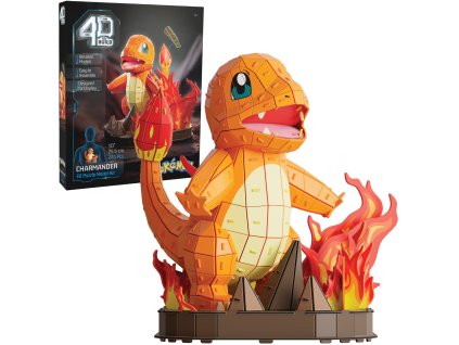 Puzzle 4D Build Pokémon Charmander 3D model k sestavení