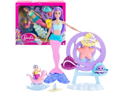 Barbie Sada Panenka Mořská víla péče o malou mořskou vílu