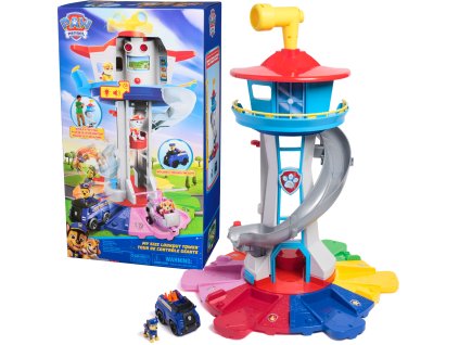 Obří pozorovací věž Tlapková patrola 81 cm s hrdinou Chasem a vozidlem