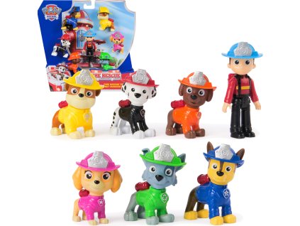 Tlapková patrola Fire Rescue sada 7 figurek pejsků a Ryder