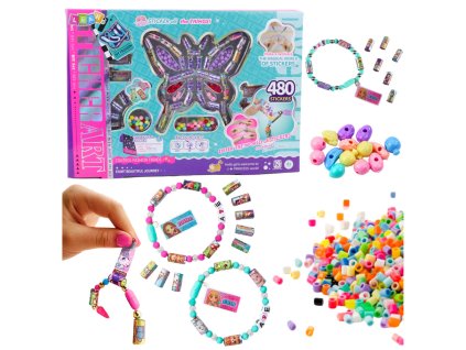 Kreativní sada na výrobu šperků Korálky 480 samolepek