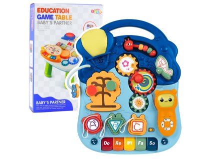 Interaktivní edukační stolek pro batolata světla a zvuky pastelový 6 v 1