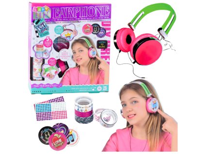 DIY Kreativní sada Drátová sluchátka na dozdobení