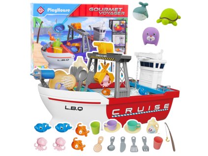 Rybářská loď s cirkulací vody, interaktivní rybářské příslušenství