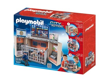 Playmobil Policie Game Box Policejní Stanice 5421