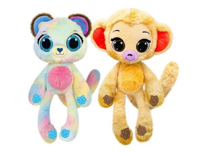 Bubblepops Sada 2 Plyšáků Vonná Hračka Medvěd Ostružina + Opice Kakao