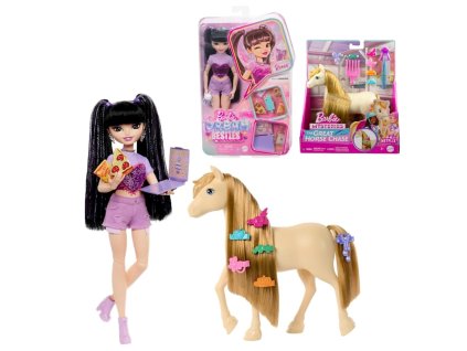 Barbie Styling Set Panenka Malibu Dream Besties + Koník Pony Tornado HYC24 HXJ36