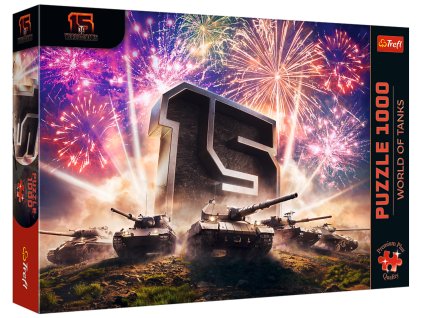 Trefl Puzzle 1000 dílků 15. výročí World of Tanks