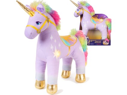 Akademie Jednorožců Plyšový Jednorožec Wildstar se Světlem 35 cm