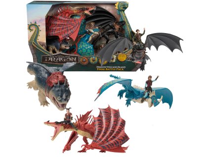 Jak Vy cvičit Draka Sada Draků a Figurek Dragon Volcano Island 7 Prvků