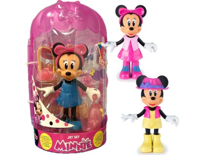 Panenka Figurka Minnie Mouse se Sada Občanků Jet Set