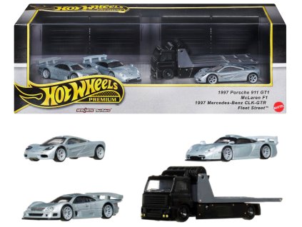 Hot Wheels Premium Sada 4 Vozidel Le Mans „Holy Trinity“