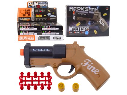 Mini Pistole na Náboje a Nábojnice Černá Hnědá 13,5 cm