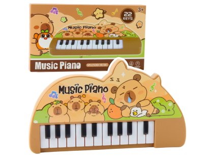 Hudební Piano pro Děti Kapibara Mini Klávesy 22 Kláves