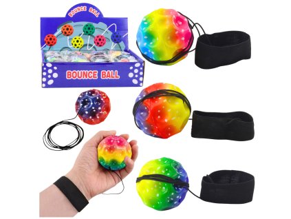 Měsíční Míček na Elastické Gumičce pro Trénink Obratnosti 6,5 cm Prohlubně