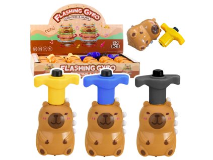 Kapibara Káča Interaktivní LED Světla Melodie 12,5 cm