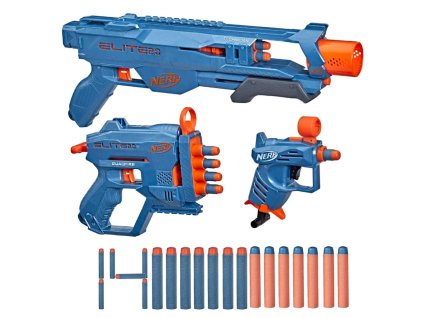 Nerf Elite 2.0 LoaoutPack 3Pack Technician DS-2, QuadFire QS-4 a Ace SD-1 + 14 šipek F4178