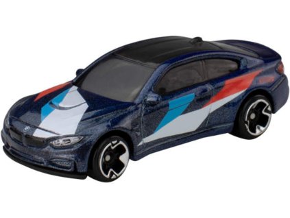 Hot Wheels Silver auto BMW M4 Osobní vůz Tmavě modré auto