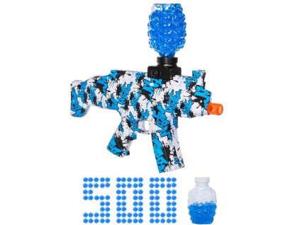 Bílo-modrá automatická puška M4 pro gelové kuličky ST620