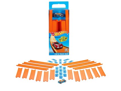 Hot Wheels Track Builder Zestaw torówy 4,5m + Autko BHT77
