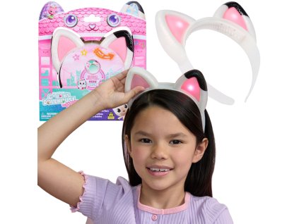 Kočičí Domek Gabby Kočičí Uši Gabby's Dollhouse Interaktivní Čelenka s Oušky