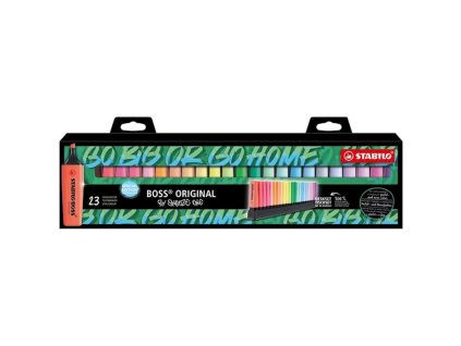 Sada zvýrazňovačů Stabilo Boss Original 23 kusů na stojanu 7023015