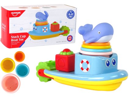 Sada vodních hraček velrybí loď pyramidy