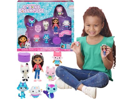 Gábinin kouzelný domek Cat Sada 7 figurek Deluxe Gabby's Dollhouse