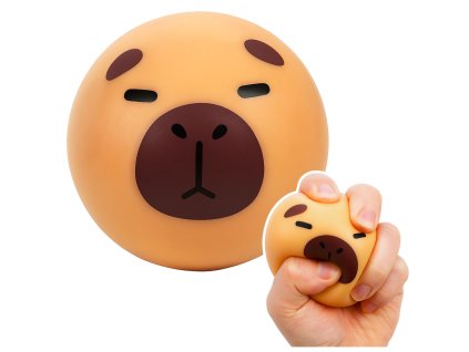 Anti-Stress Squishy elastická Kapybara hnědá 5,5 cm