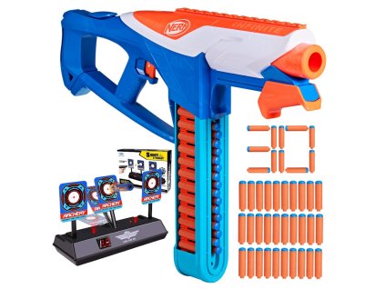 Nerf N Series Infinite F8631 sada 30 šipek + elektronický terč (3 cíle)
