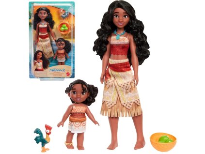 Mattel Disney Vaiana 2 panenky Vaiana a Simea – sesterská sada + doplňky JBT41