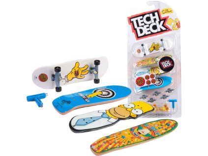 Tech Deck Fingerboard sada 4 mini skateboardů ke složení Ultra DLX Simpsons