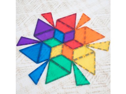 CONNETIX Rainbow Shape Expansion Pack – kreativní magnetické kostky 36 dílků