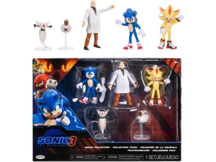 Sonic the Hedgehog 3 sada figurek – Movie Collection, 5 dílů